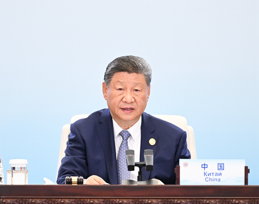 9月1日上午，上海合作组织成员国元首理事会第二十五次会议在天津梅江会展中心进行。中国国度主席习近平主持会议并颁发题为《服膺初心使命　开创美好未来》的沉要讲话。